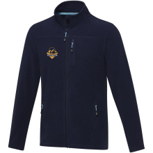 Amber GRS gerecycled heren fleece jas met volledige rits - Topgiving