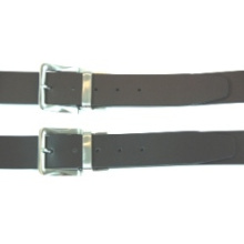 Riem zwart en bruin leder 40mm - Topgiving