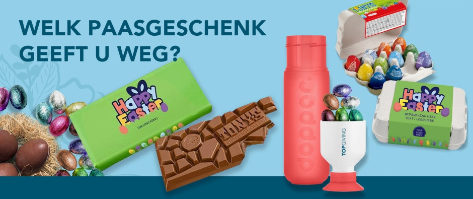 Paasgeschenken bedrukt met uw logo - Topgiving